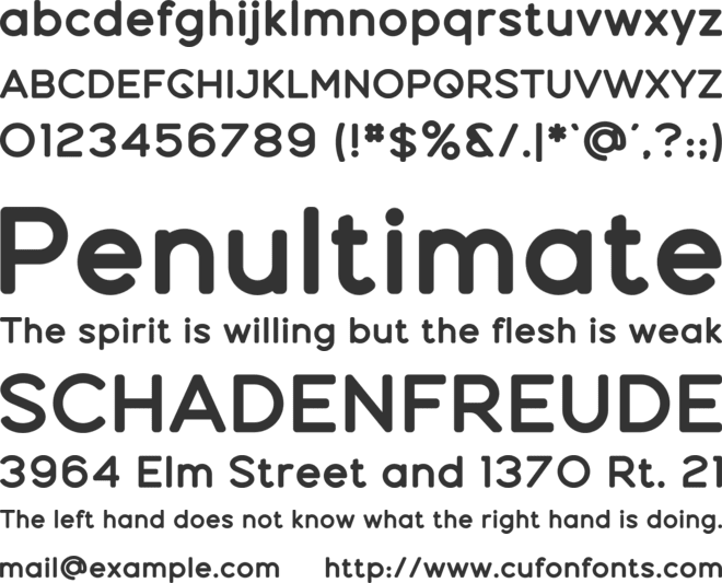 Espial font preview