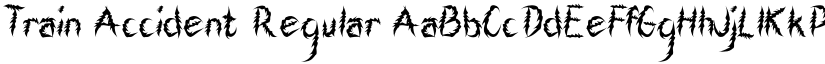 Train Accident Regular font