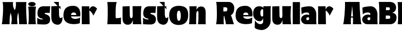 Mister Luston Regular font
