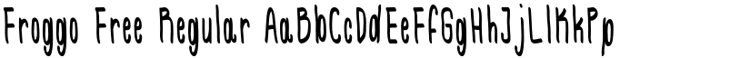 Froggo Free Regular font