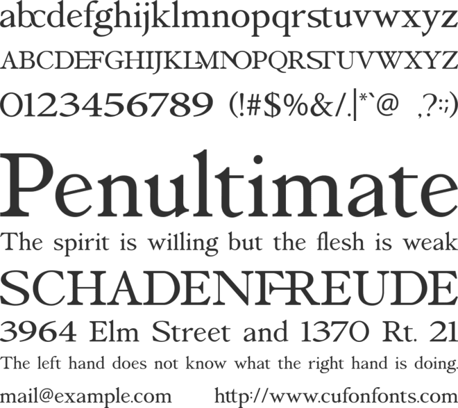 Fistalle font preview