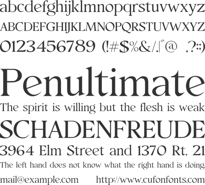 Gellisto font preview