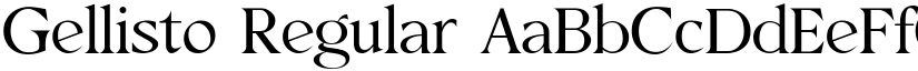 Gellisto Regular font