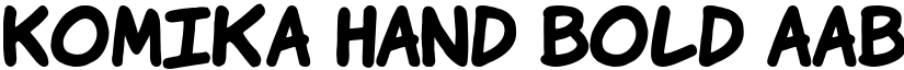 Komika Hand Bold font