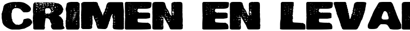 Crimen en Levante Regular font