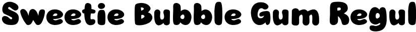 Sweetie Bubble Gum Regular font