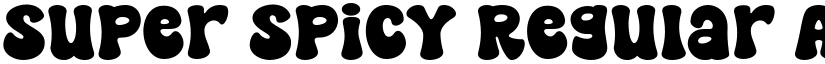 Super Spicy Regular font