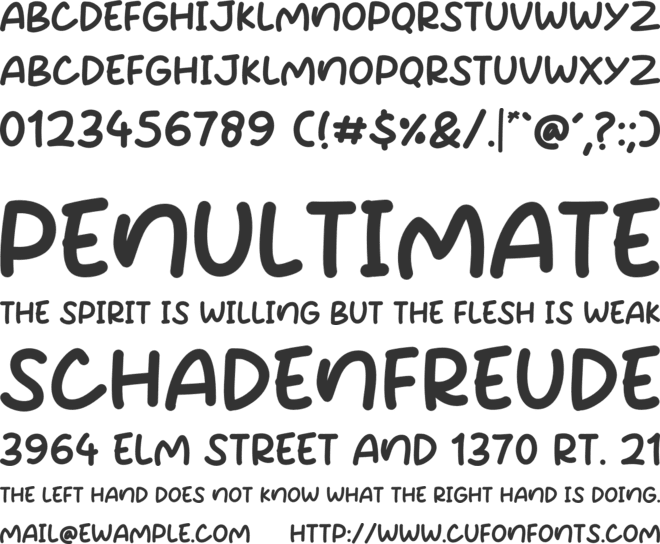 Horizon Winter font preview