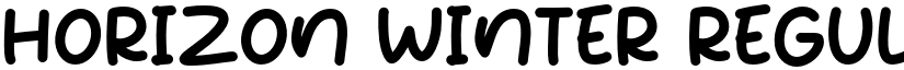Horizon Winter Regular font