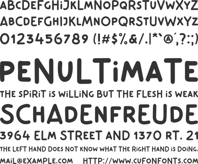 Bakso Gerobak font preview