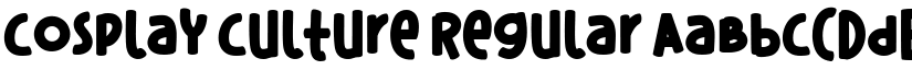 Cosplay Culture Regular font