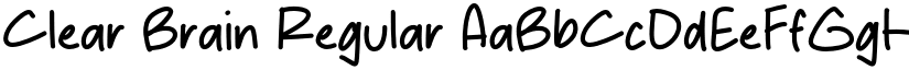 Clear Brain Regular font