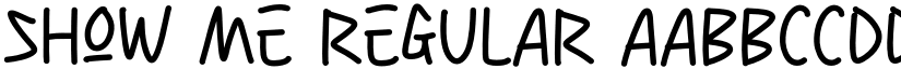 Show Me Regular font