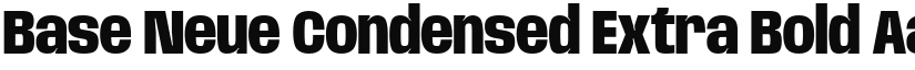 Base Neue Condensed Extra Bold font