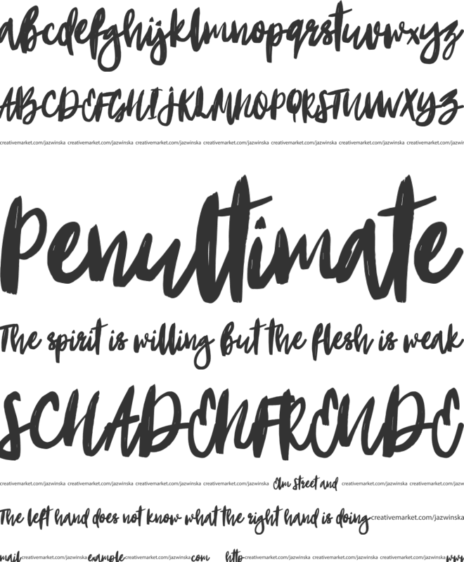 Portobesto font preview