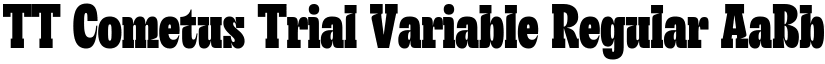 TT Cometus Trial Variable Regular (Variable) font