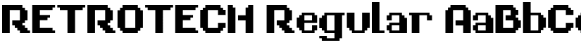 RETROTECH Regular font