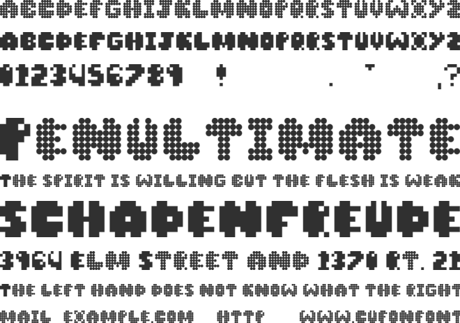 Shaodw font preview