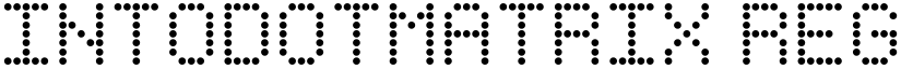 IntoDotMatrix Regular font