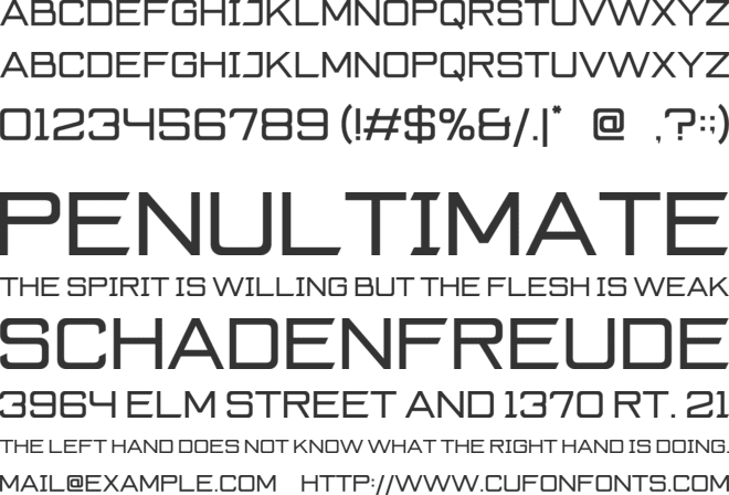 Grosseto font preview