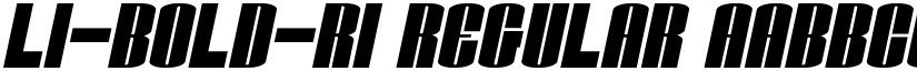 Li-bold-ri Regular font