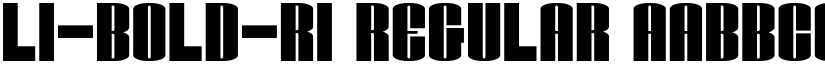 Li-bold-ri Regular font