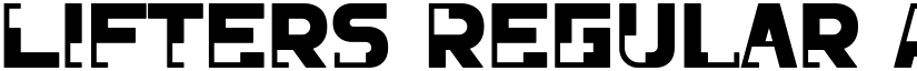 Lifters font download