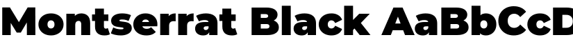 Montserrat Black font