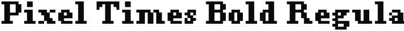 Pixel Times Bold Regular font