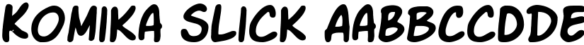 Komika Slick font