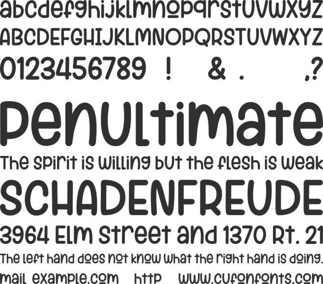 Pasefic Dream font preview