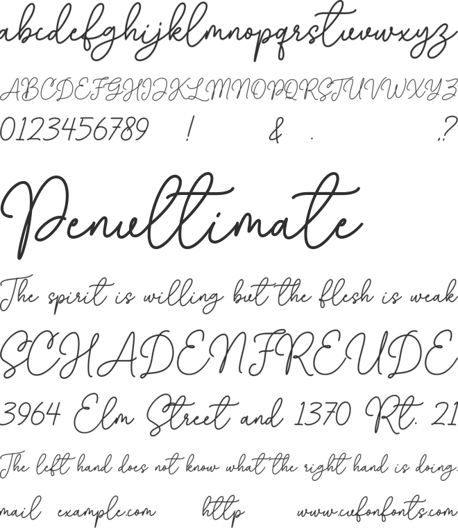 For Darling font preview