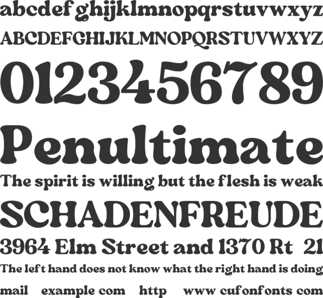 Camila Vintage font preview