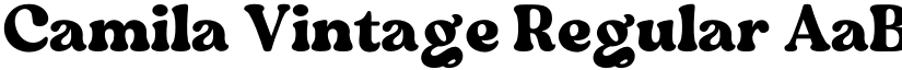 Camila Vintage Regular font