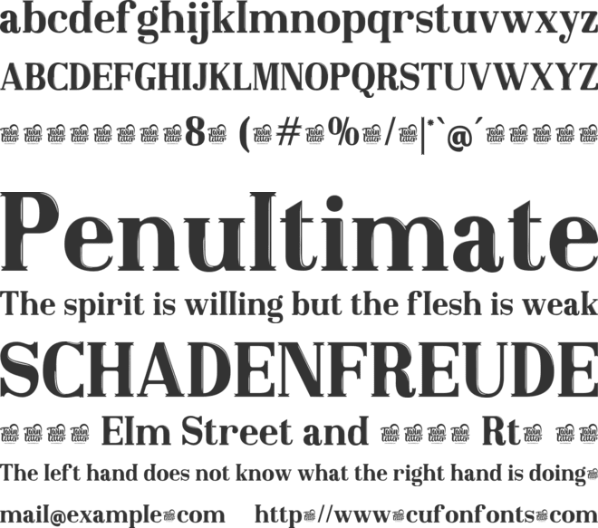 BROSEKI Trial font preview