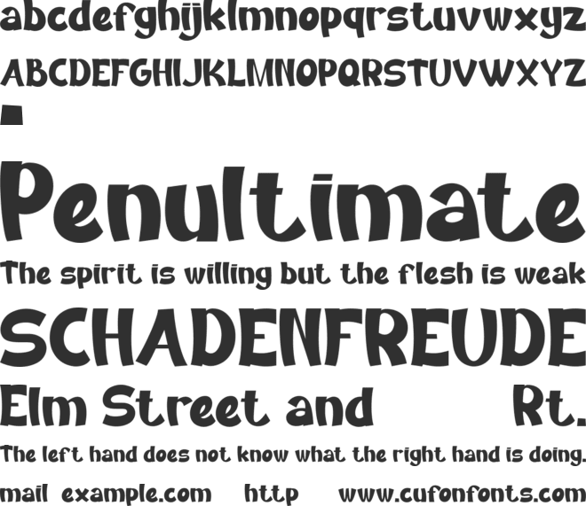 canelo font preview