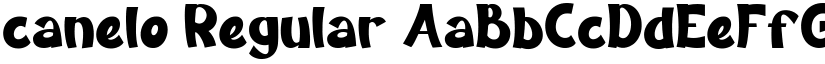 canelo Regular font