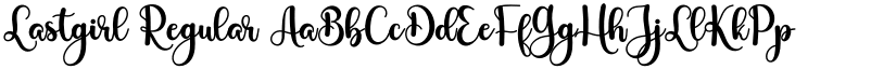 Lastgirl Regular font