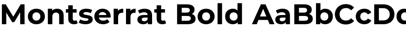 Montserrat Bold font