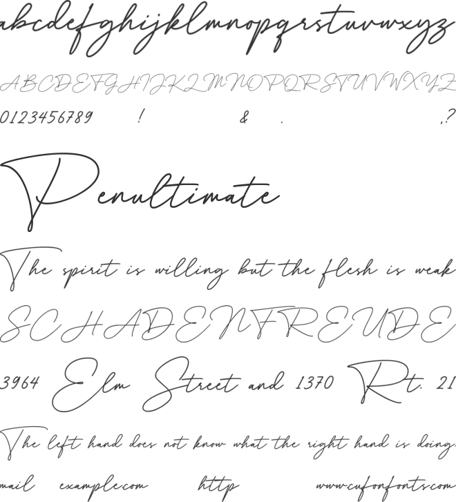 Jhon Halend font preview