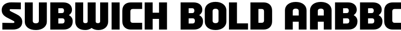 Subwich Bold font