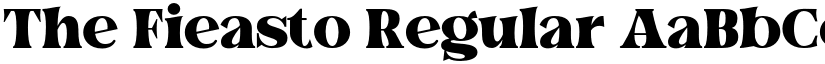 The Fieasto Regular font