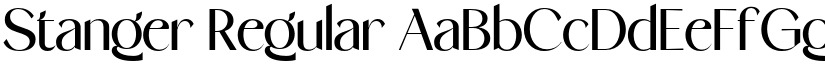 Stanger Regular font