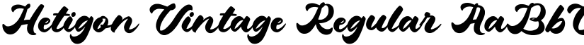Hetigon Vintage Regular font