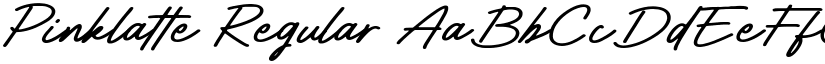 Pinklatte Regular font