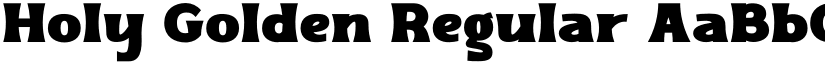 Holy Golden Regular font