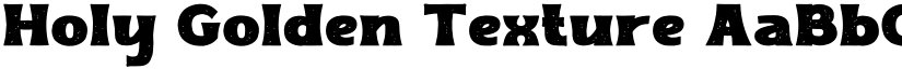 Holy Golden Texture font