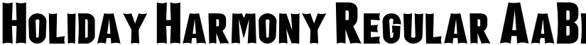 Holiday Harmony Regular font