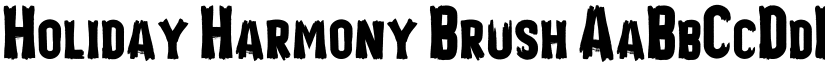 Holiday Harmony Brush font