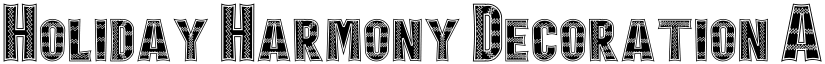 Holiday Harmony Decoration font